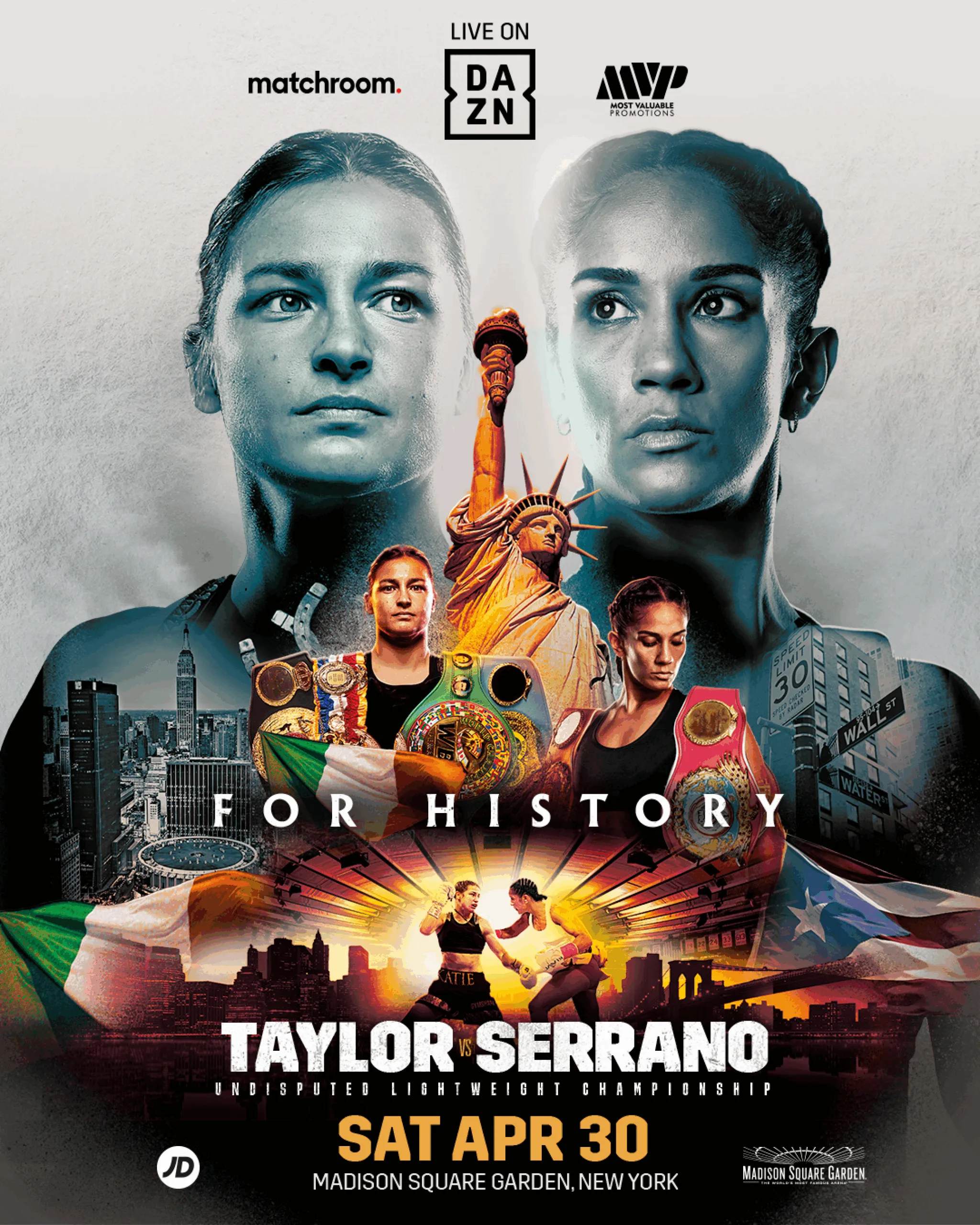 Katie Taylor vs Amanda Serrano